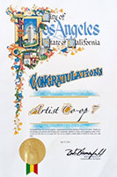 City of Los Angeles Certificate